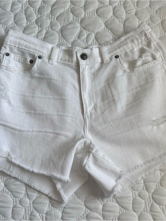 aerie Pants - aerie White Denim Cutoff Jean Shorts